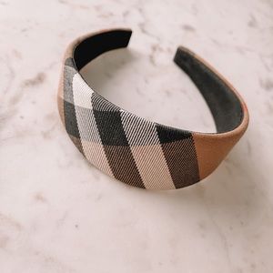 Authentic Burberry Super Nova Check Headband